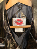 Vintage《PounToun》Black Vinyl Double Riders Jacket
