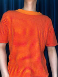Vintage 《Healthknit》 Orange × Red Rib Knit Shirt