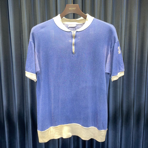 Vintage《WILTON》Half zip Two Tone Shirt