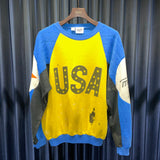 Vintage《COLORE》Boro “USA” Raglan Sleeve Sweat