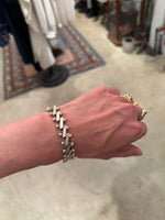 Vintage Square×Ball Geometric Bracelet