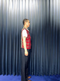 Vintage《DOG PILE》Tartan Check&Leopard Punk Vest