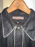Vintage 1950s《Willy Rosenbusch》Black Cotton Pull-over Shirt