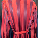 Vintage《Rabhor Robes》Striped Smoking Robe