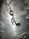 Vintage “Music Note” Sterling Silver 925 Necklace 02