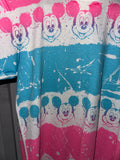 Vintage《DISNEY CHARACTER FASHIONS©》Psychedelic Mickey Border Pattern T-shirt