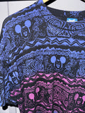 Vintage《DISNEY CHARACTER FASHIONS©》Disney Tribal Art-inspired Pattern T-shirt