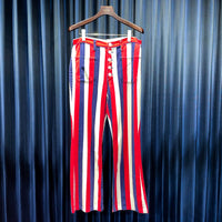 Vintage《Wrangler》 Striped Button Fly Flare Pants