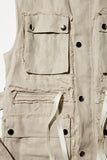 《Midorikawa》SAFLIN LINEN MOTOR CYCLE VEST