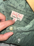 Vintage 1950s《Selected Fabric Custom Styling》All-over Sword Print Pullover Shirt
