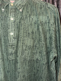 Vintage 1950s《Selected Fabric Custom Styling》All-over Sword Print Pullover Shirt