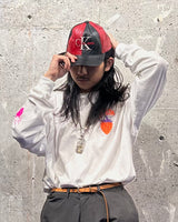 Vintage《Calvin Klein Jeans》Red×Black All Leather Cap