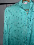Vintage 1970s《Reminiscence》Splash Patterned Rayon Drizzler Jacket
