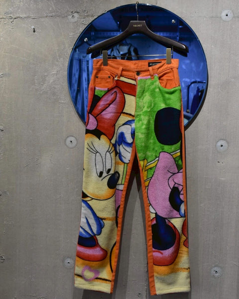 Vintage《BRAPPERS》1990s "MinnieMouse"Collage Pants