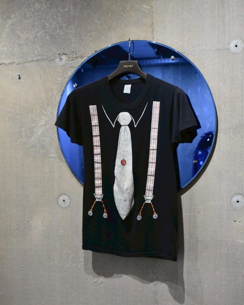 Vintage 1980s Tied-up Trompel'oeil Print T-shirt