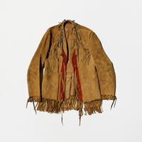 Vintage Native Americans Fringe Suede Jacket