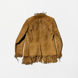 Vintage Native Americans Fringe Suede Jacket