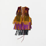 Vintage Step Fringe Suede Vest