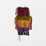 Vintage Step Fringe Suede Vest