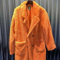 Vintage《Wild Fable》Boa Fleece Flamingo Coat