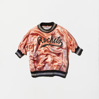 Vintage《RED-FOX》“ADAM'S THEATRE” Satin Half-sleeve Pull Over Shirt
