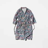 Vintage Abstract Flower Patterned Shirt type Coat