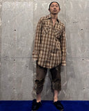 Vintage《DEE CEE BRAND》1970s Gold Glitter Western Shirt