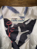 Vintage 1970s 《nik・nik》Abstract Patterned Nylon Shirt