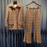 Vintage《Mark VⅡ Ltd.》Psychedelic Patterned Set-up