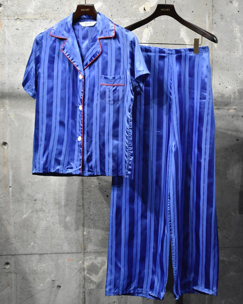 Vintage 1970s《LEWIS FRIMEL》Stripe Pajama Set-up