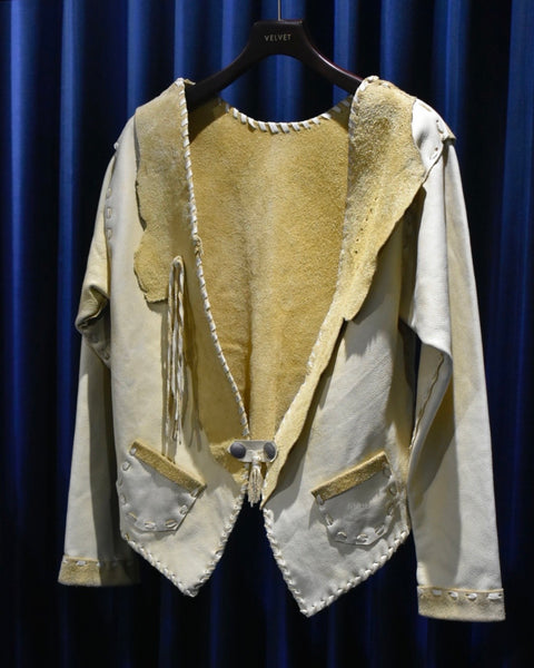 Vintage 1970s All Leather Patchwork Sun Fade Jacket