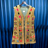 Vintage Velvet Afghanistan Vest