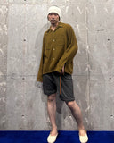 Vintage《VAN HEUSEN》1960s-1970s Acryl Wool Open-collar Shirt