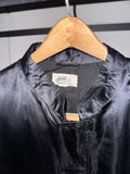 Vintage《銀湖 SILVER LAKE》“福” Black Satin Zip-up Jacket