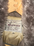 Vintage《WINDWARD》1950S Gabardine Jacket with Detachable Boa Collar