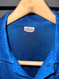Vintage 1950s《TOWNCRAFT》Glitter Blue Polo Shirt