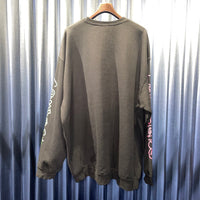 《WESTFALL》2023SS Archives  Snoppy print black zip pocket crew sweat