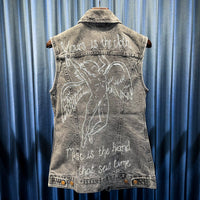 Vintage《Levi’s》”led zeppelin” Custom Cut-off Sleeves Denim Vest