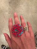 Vintage “Flower” Beads Ring