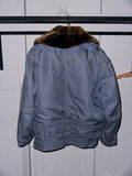 Vintage《AERO-Sholling France》Smoky Blue Bomber Jacket
