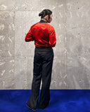 Vintage《California》1970s-1980s “Playing Cards” Red Satin Jacket