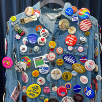 Vintage《Sears Fashions》 Button Badges Denim Shirt