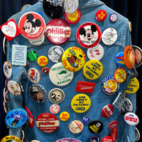 Vintage《Sears Fashions》 Button Badges Denim Shirt