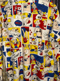 Vintage《DESIGN BY MYKE WEBER》70S American Comics Patterned Shirt