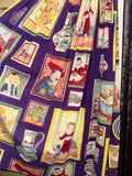 Vintage 50s Picture Collage Patterned Gathered Skirt