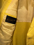 Vintage《Danny Lodge》60s Yellow Color Silk Tailored Jacket