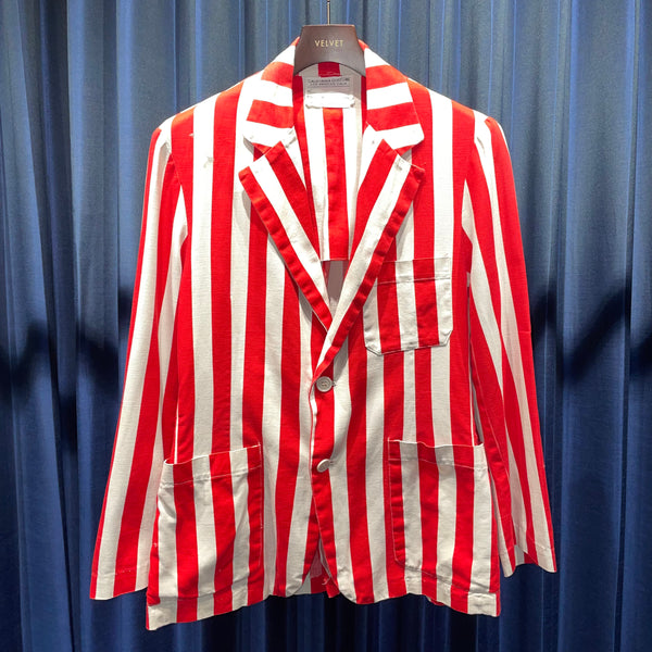 Vintage《CALIFORNIA COSTUME》Red×White Striped Jacket