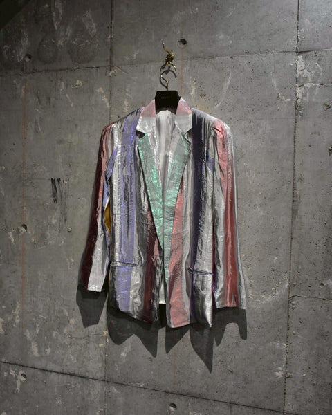 Vintage《ZOdiAC》Shiny Striped Tailored Jacket