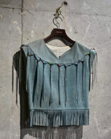 Vintage《PIONEER WEAR》1980s Suede Sleeveless Pull-over