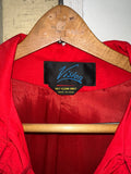 Vintage《Vision》Red Nylon Balmacaan coat